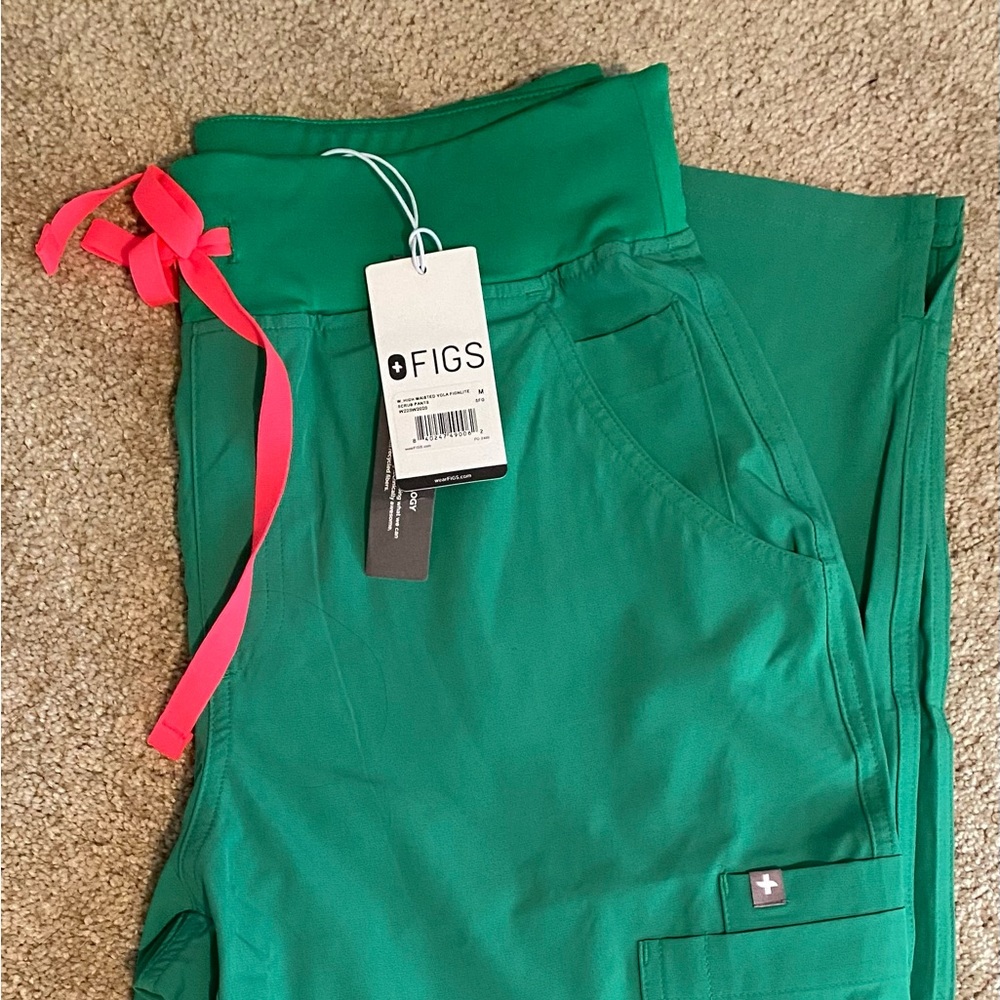*LIMITED EDITION* Safety Green High Waisted Yola Skinny Scrub Pant 2.0 M